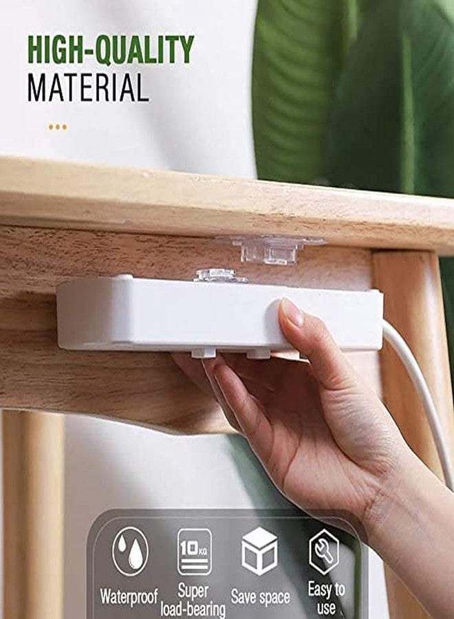 ULTRONEX Transparent 4 Pcs Self Adhesive Waterproof Plastic Male/Female Wall Sticker Hooks Bathroom/Kitchen Accessories for Home, Kitchen, Bathroom & Hanging - Image 5